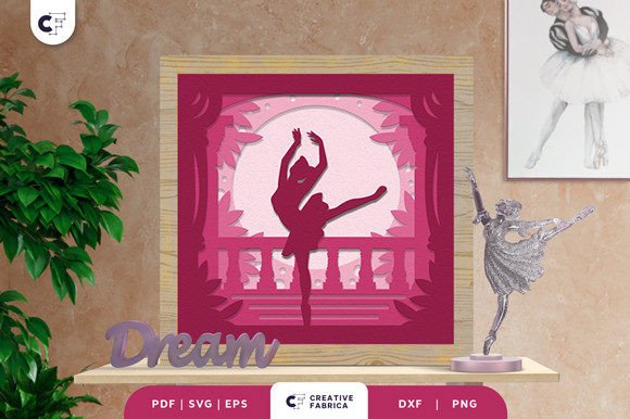 Ballerina Dance 3D Light Box Papercut: A Unique Home Decor Option