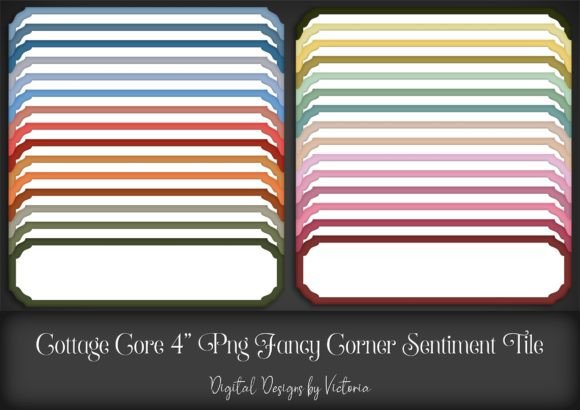Cottage Core Fancy Corner Sentiment Tile: A Versatile Addition to Creative Projects