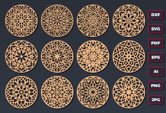 Decorative Pattern Coasters Laser Cut: A Fusion of Art and Function