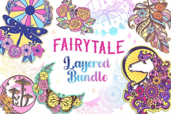 Fairytale Layered Bundle 15 3D Items: A Magical Addition to Your Creative Projects