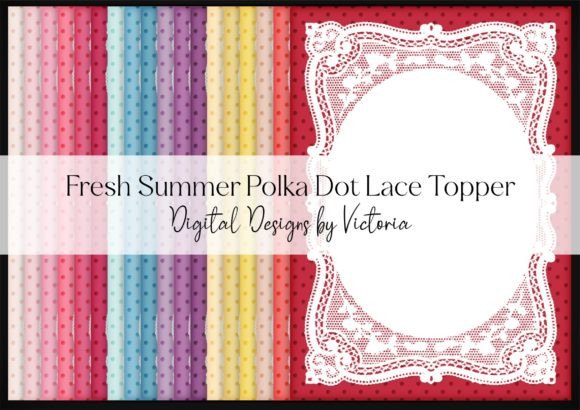 Fresh Summer Polka Dot Lace Topper: A Versatile Addition to Your Crafting Kit