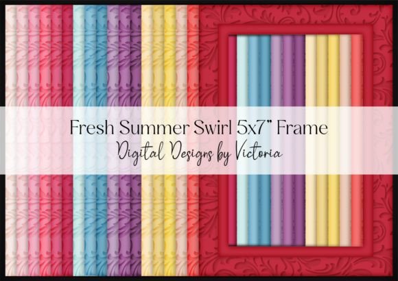 Fresh Summer Swirl 5x7 Inch Frame: A Versatile Tool for Creative Projects
