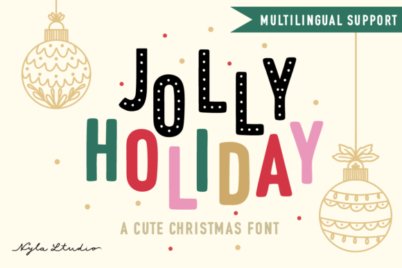 Jolly Holiday: A Festive Font for Creative Expression