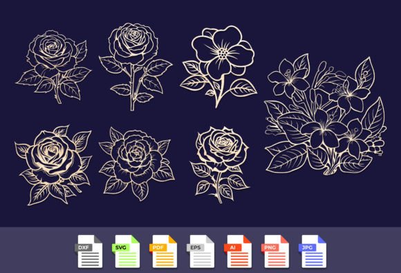 Laser Cut Decorative Flowers Rose SVG: A Versatile Design Solution