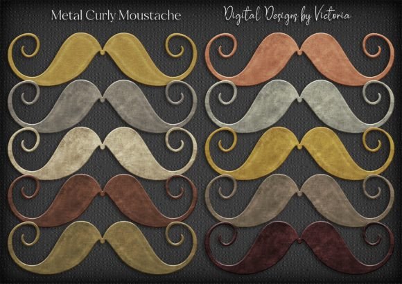Metal Curly Moustache: A Stylish Addition to Your Creative Toolkit