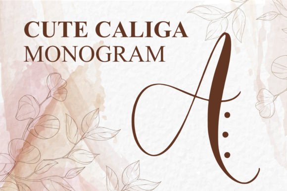 Monogram Cute Caliga: A Unique Touch for Creative Projects