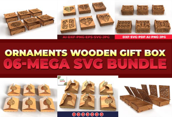 Ornaments Wooden Gift Box Mega Bundles: A Creative and Practical Solution for Custom Projects