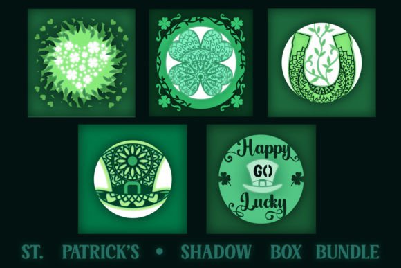 St Patrick's Shadow Box Bundle 5 Designs