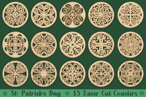 St Patricks 15 Laser Cut Coasters: A Creative and Practical St. Patrick’s Day Solution
